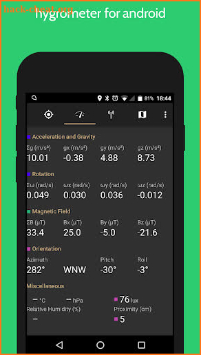 hygrometer for android - humidity meter & checker screenshot
