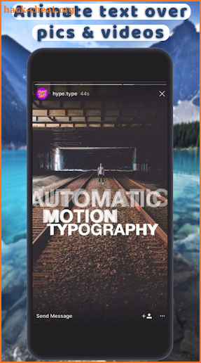 Hype Type Insta Story Animated Text Videos Advice screenshot