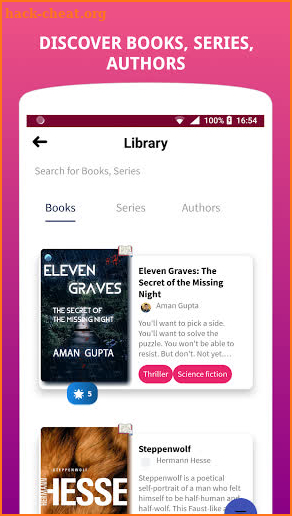 HypeBunch - Publish Stories, Find Books, Authors screenshot