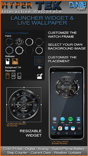 Hyper Tek HD Watch Face screenshot