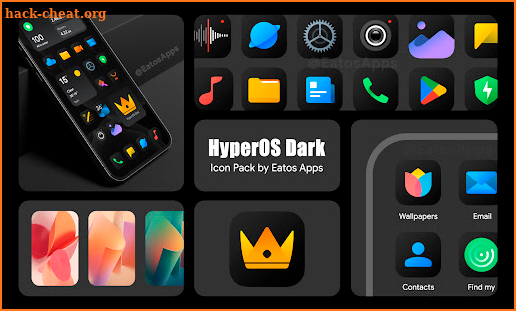 HyperDark - Icon Pack screenshot