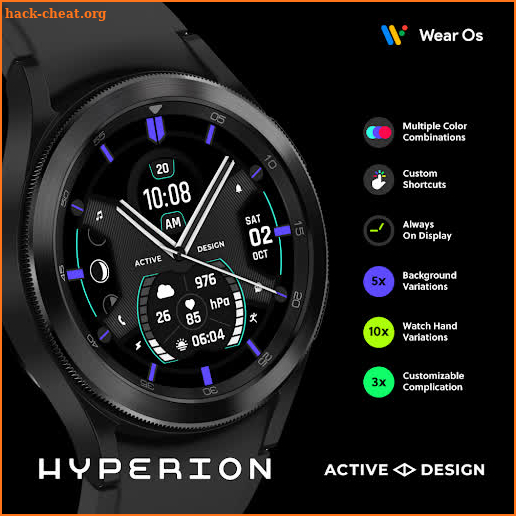 Hyperion: Hybrid Watch Face screenshot