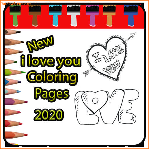 I Love You Coloring Book Love Coloring Pages 2020 screenshot