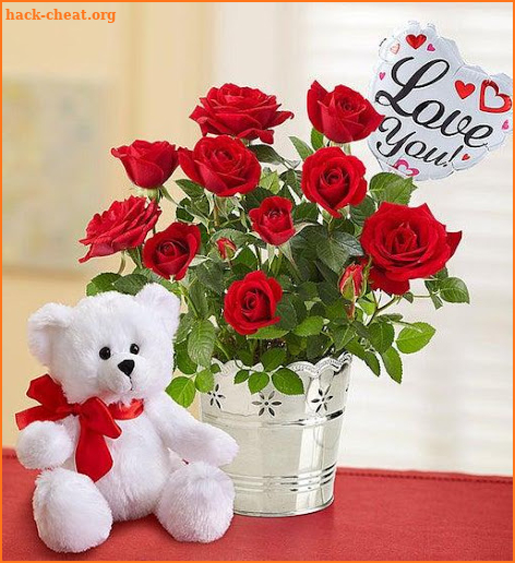 I love you images hd - Love Pictures Whit Flowers screenshot