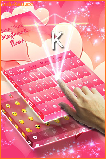 I Love You Keyboard Theme screenshot