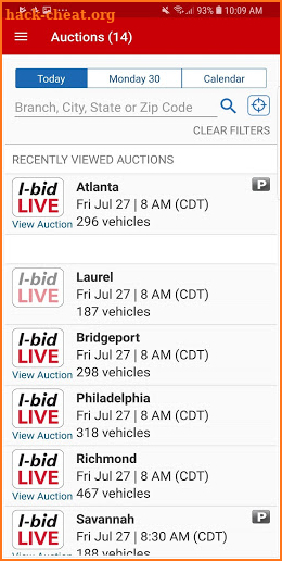 IAA Buyer Salvage Auctions screenshot