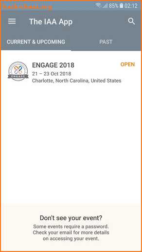 IAA ENGAGE 2018 screenshot