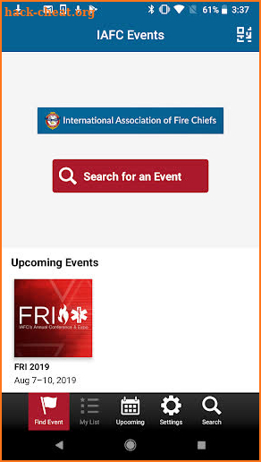 IAFC Events screenshot