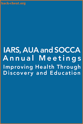 IARS AUA and SOCCA Meetings screenshot