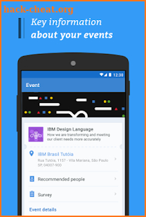 IBM Conference App screenshot