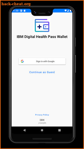IBM Digital Health Pass Wallet screenshot