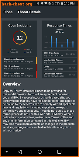 IBM Security Services screenshot