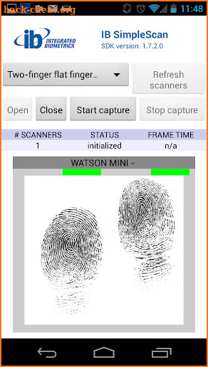 IBSimpleScan screenshot