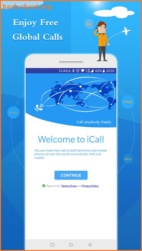 iCall - Free  higher quality voice call screenshot