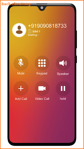 iCall Screen: iOS Phone Dialer screenshot