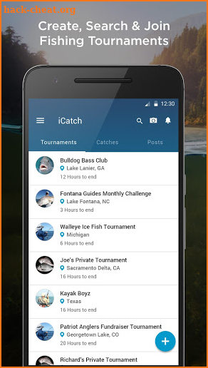 iCatch- Fishing Tournaments screenshot