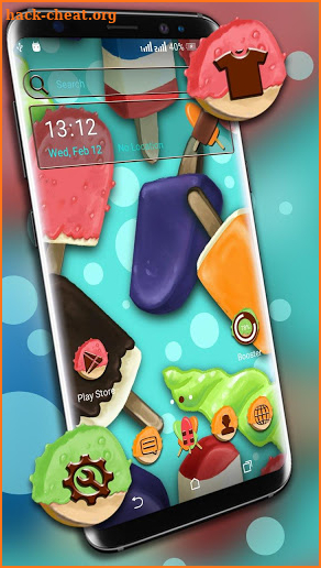Ice Cream Candy Launcher Theme screenshot