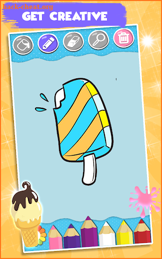 Ice Cream Coloring Book screenshot
