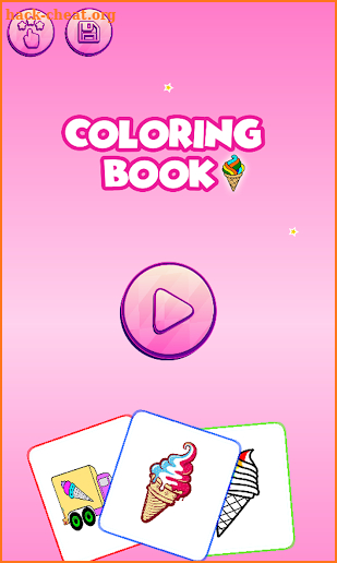 Ice Cream Coloring Game screenshot