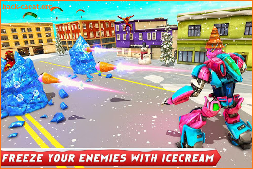 Ice Cream Robot Truck Game - Robot Transformation screenshot
