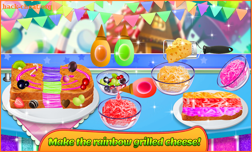 Ice Cream Rolls Maker - Rainbow Sanwich Food Stall screenshot