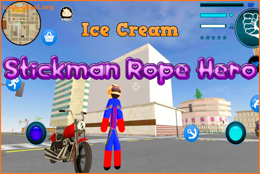 Ice Cream Stickman Rope Hero screenshot