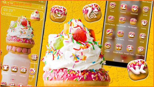 Ice Cream Yellow Theme screenshot