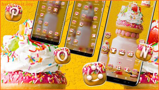 Ice Cream Yellow Theme screenshot