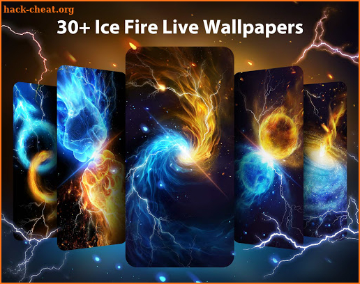 Ice Fire Live Wallpaper Themes screenshot