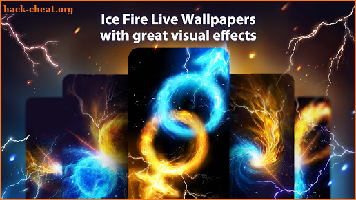 Ice Fire Live Wallpaper Themes screenshot