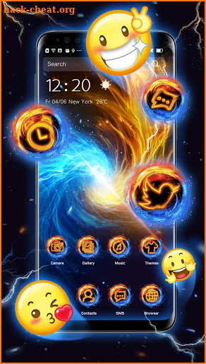 Ice Fire Wallpaper Themes screenshot