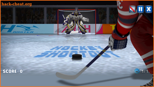 Ice Hockey shooting screenshot