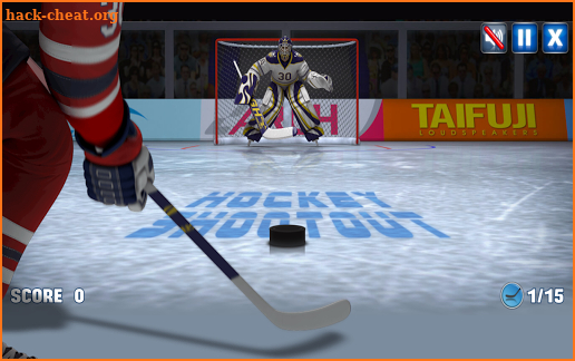 Ice Hockey shooting screenshot