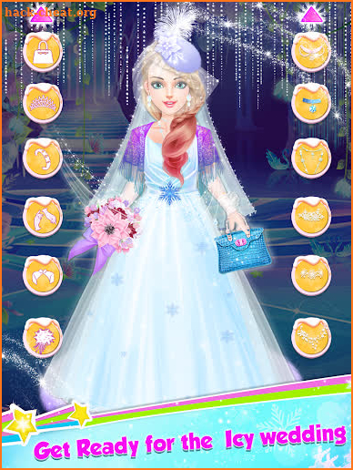Ice Princess Wedding Dress Up Stylist screenshot