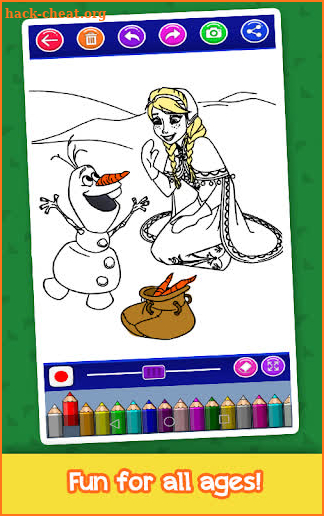 ice Queen & Princess Coloring book screenshot