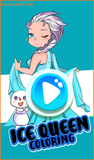 Ice Queen Coloring Book Games screenshot