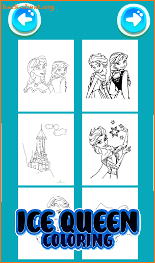 Ice Queen Coloring Book Games screenshot