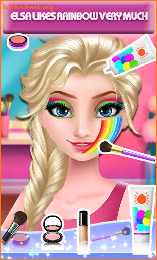 Ice Queen Rainbow Eye Makeup screenshot