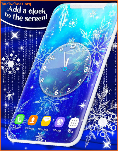 Ice Snowflakes Live Wallpapers screenshot