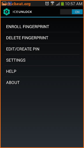 ICE Unlock Fingerprint Scanner screenshot