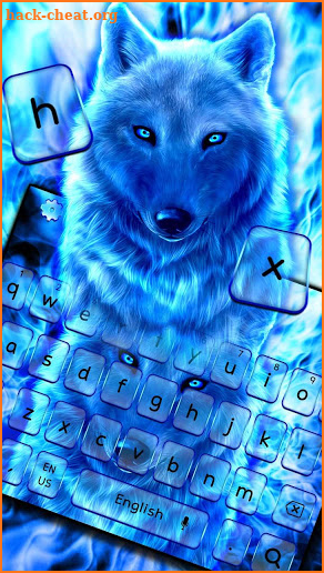 Ice Wolf Keyboard screenshot