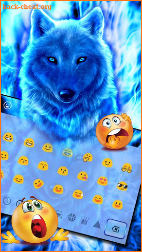 Ice Wolf Keyboard screenshot