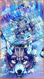 Ice Wolf Keyboard Theme screenshot