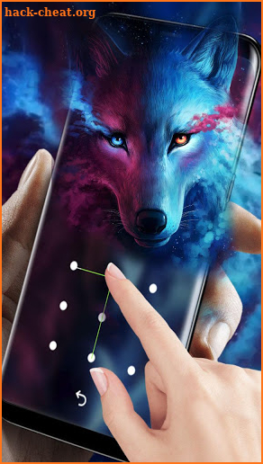 Ice Wolf Live Screen Lock screenshot