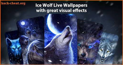 Ice Wolf Live Wallpaper Themes screenshot