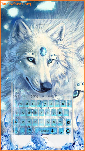 Ice Wolf Theme screenshot