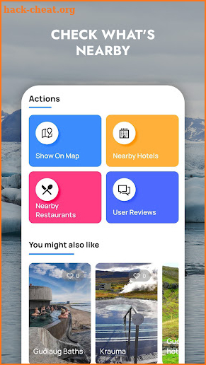 Iceland Hot Springs Map screenshot