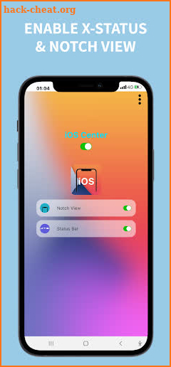 iCenter iOS 15: X - Status Bar screenshot