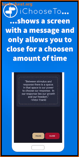 iChooseTo - think twice before opening an app! screenshot