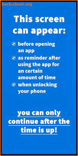 iChooseTo - think twice before opening an app! screenshot